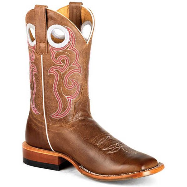 MACIE BEAN - WOMEN'S HONEY I'M HOME WESTERN BOOTS - SQUARE TOE - HONEY