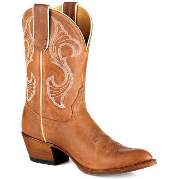 MACIE BEAN - WOMEN'S HOT TO TROT WESTERN BOOTS - ROUND TOE - HONEY