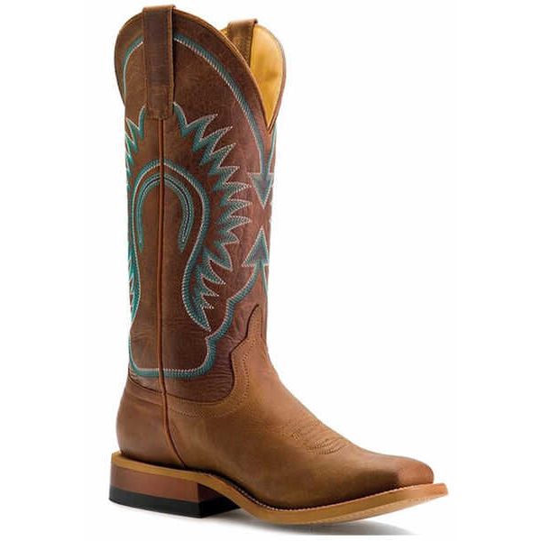 MACIE BEAN - WOMEN'S A PERFECT TAN WESTERN BOOTS - SQUARE TOE - BROWN