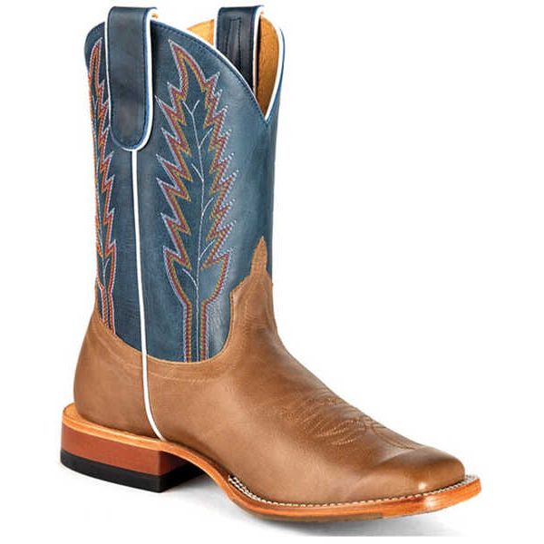 MACIE BEAN - WOMEN'S A SQUARE DEAL WESTERN BOOTS - BROAD SQUARE TOE - PECAN