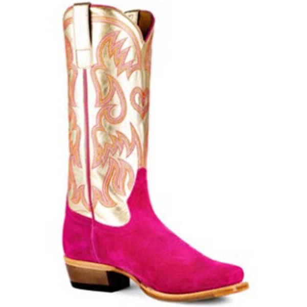 MACIE BEAN - WOMEN'S GOLDEN HAZE WESTERN BOOTS - SNIP TOE - PINK