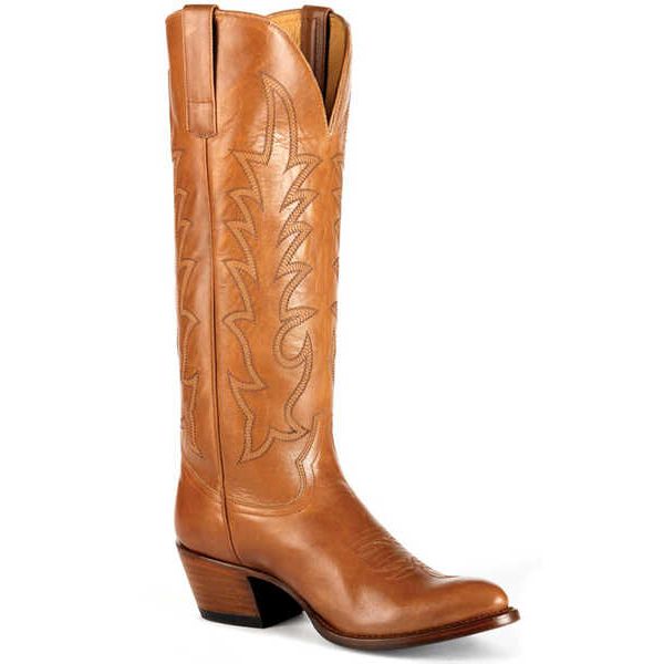 MACIE BEAN - WOMEN'S ELLE ON WHEELS WESTERN BOOTS - POINTED TOE - TAN