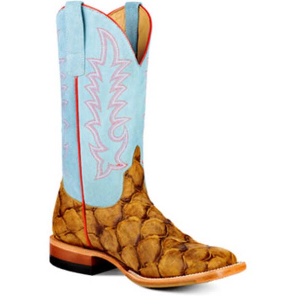 MACIE BEAN - WOMEN'S IN REEL TIME WESTERN BOOTS - BROAD SQUARE TOE - HONEY